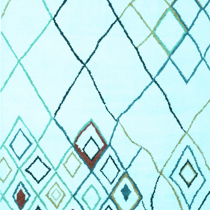 Solid Light Blue Modern Rug, con2733lblu