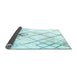 Sideview of Solid Light Blue Modern Rug, con2733lblu