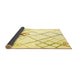 Sideview of Solid Yellow Modern Rug, con2733yw