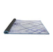 Sideview of Solid Blue Modern Rug, con2733blu