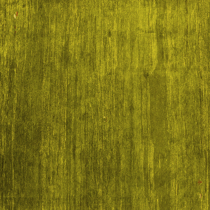 Square Machine Washable Abstract Yellow Contemporary Rug, wshcon2734yw