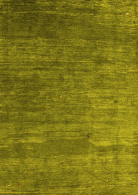 Abstract Yellow Contemporary Rug, con2734yw