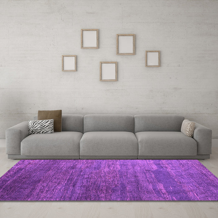 Machine Washable Abstract Pink Contemporary Rug in a Living Room, wshcon2734pnk