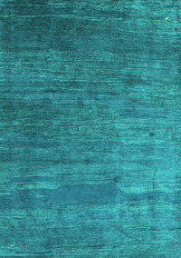 Abstract Turquoise Contemporary Rug, con2734turq