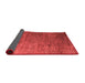 Abstract Red Contemporary Area Rugs