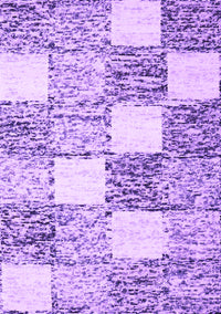 Checkered Purple Modern Rug, con2735pur