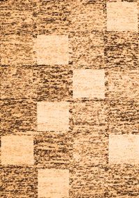 Checkered Orange Modern Rug, con2735org