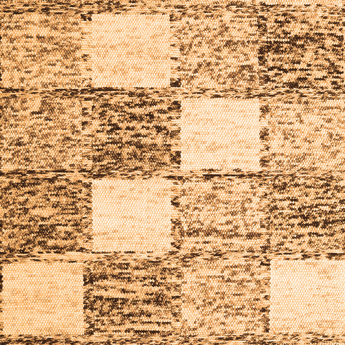 Checkered Orange Modern Rug, con2735org