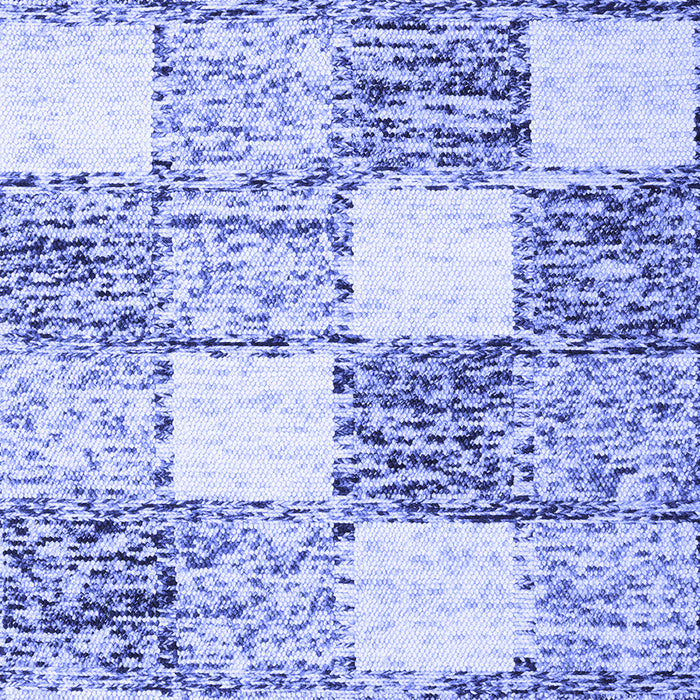 Checkered Blue Modern Rug, con2735blu