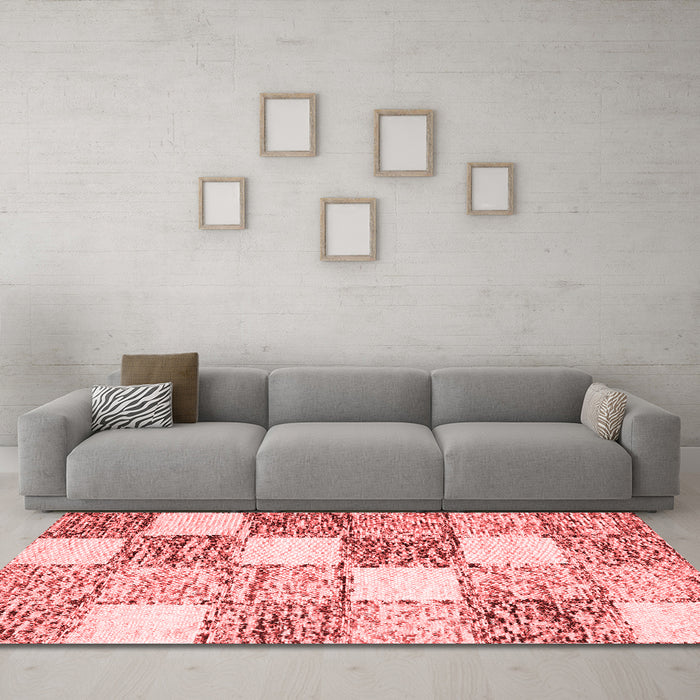 Modern Red Washable Rugs