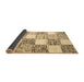 Sideview of Checkered Brown Modern Rug, con2735brn