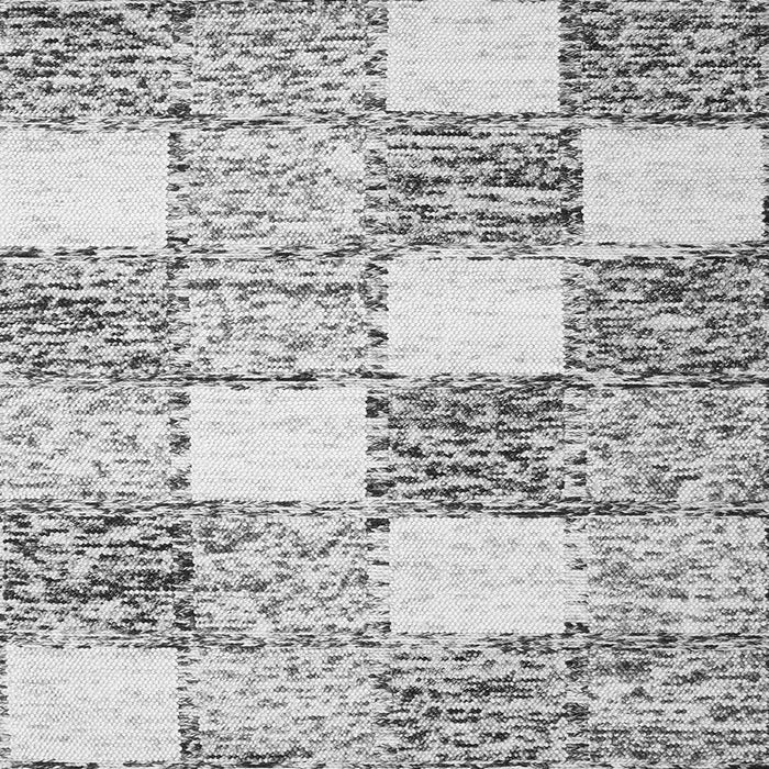 Serging Thickness of Checkered Gray Modern Rug, con2735gry