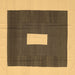 Square Abstract Brown Contemporary Rug, con2736brn