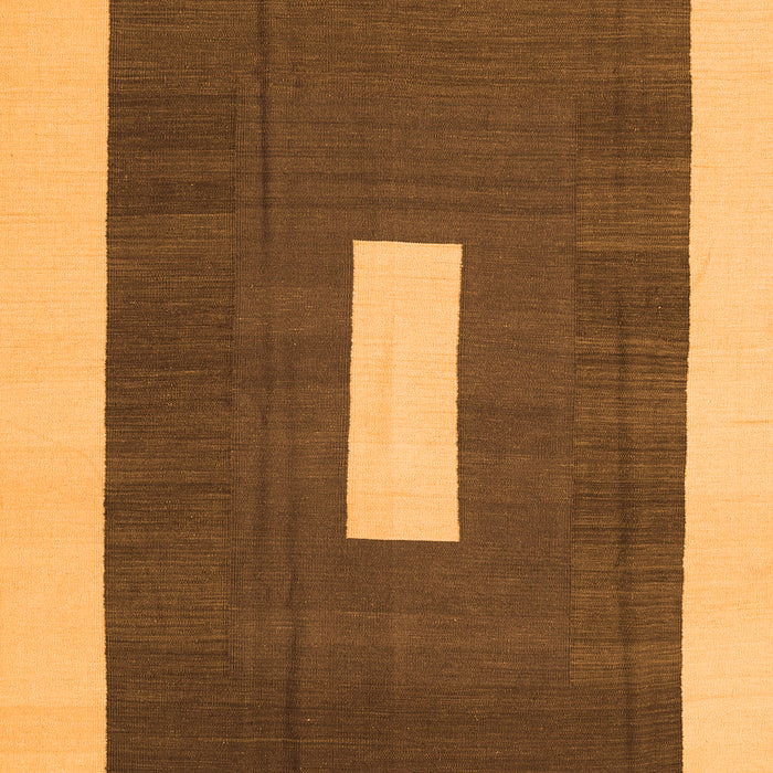 Abstract Orange Contemporary Rug, con2736org