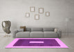 Machine Washable Abstract Pink Contemporary Rug in a Living Room, wshcon2736pnk