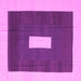 Square Abstract Pink Contemporary Rug, con2736pnk