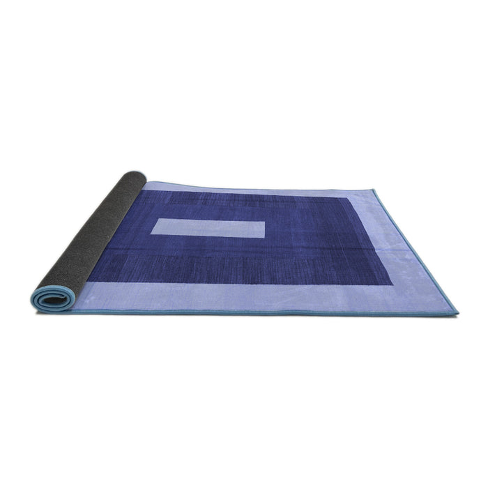 Sideview of Abstract Blue Contemporary Rug, con2736blu