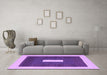 Machine Washable Abstract Purple Contemporary Area Rugs in a Living Room, wshcon2736pur