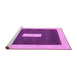 Sideview of Machine Washable Abstract Pink Contemporary Rug, wshcon2736pnk