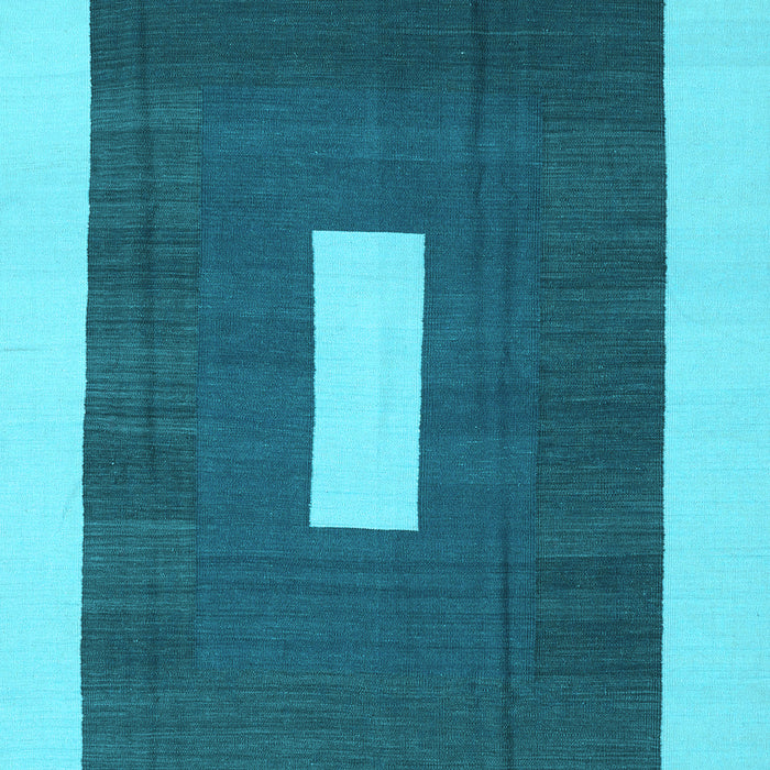 Abstract Light Blue Contemporary Rug, con2736lblu