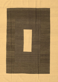 Abstract Brown Contemporary Rug, con2736brn