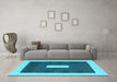 Machine Washable Abstract Light Blue Contemporary Rug in a Living Room, wshcon2736lblu