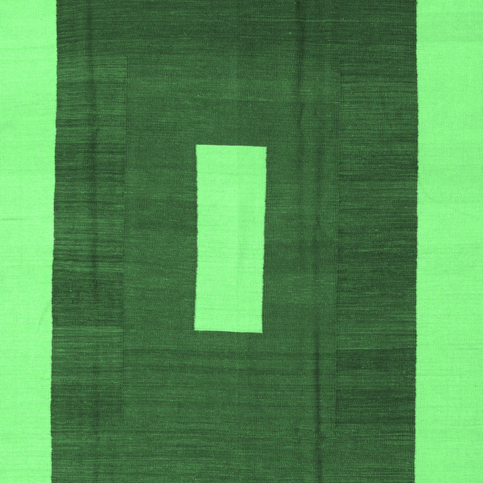 Abstract Emerald Green Contemporary Rug, con2736emgrn