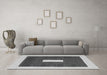 Machine Washable Abstract Gray Contemporary Rug in a Living Room,, wshcon2736gry