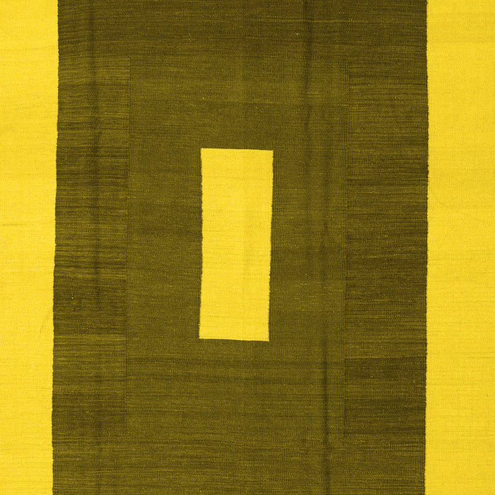 Abstract Yellow Contemporary Rug, con2736yw