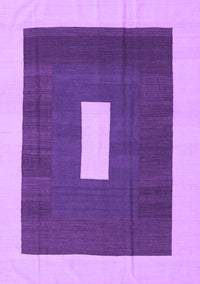 Abstract Purple Contemporary Rug, con2736pur