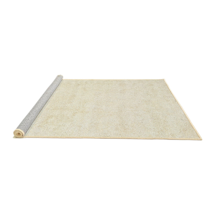 Serging Thickness of Machine Washable Contemporary Parchment Beige Rug, wshcon2737