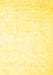 Machine Washable Solid Yellow Modern Rug, wshcon2737yw