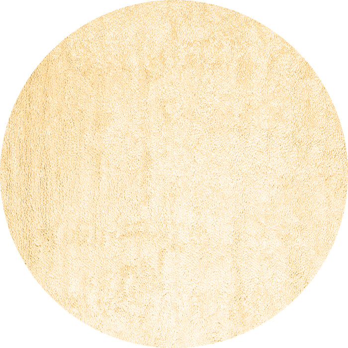 Round Solid Brown Modern Rug, con2737brn