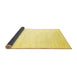 Sideview of Solid Yellow Modern Rug, con2737yw