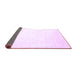 Sideview of Solid Purple Modern Rug, con2737pur