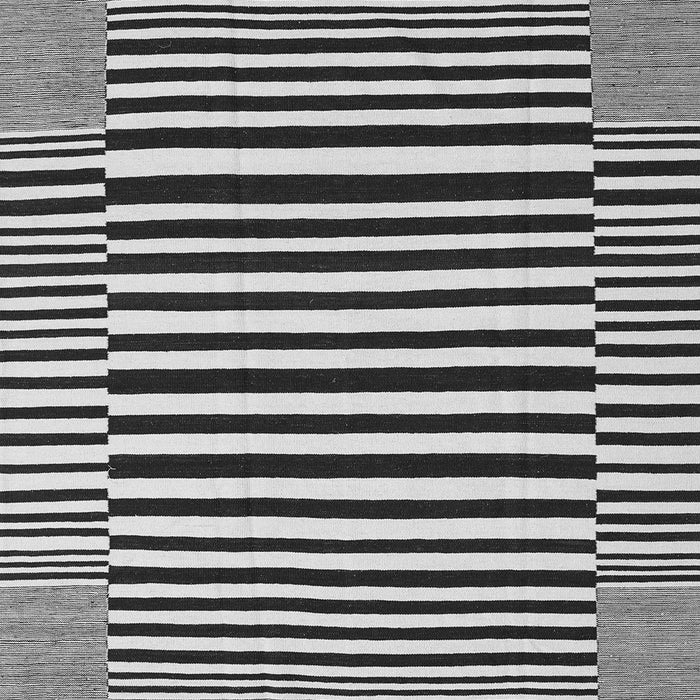 Serging Thickness of Machine Washable Abstract Gray Contemporary Rug, wshcon2738gry