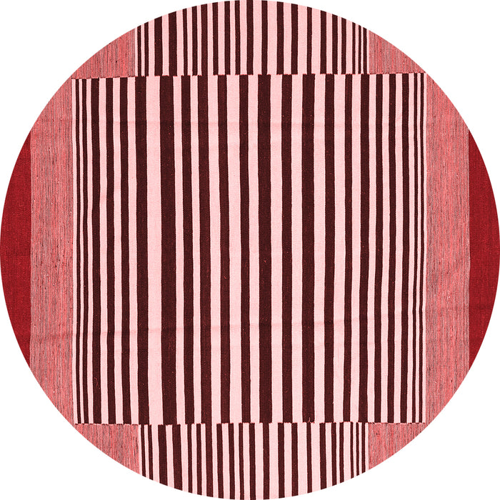 Machine Washable Abstract Red Contemporary Rug, wshcon2738red