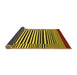 Sideview of Abstract Yellow Contemporary Rug, con2738yw