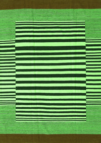 Abstract Green Contemporary Rug, con2738grn