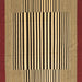 Square Abstract Brown Contemporary Rug, con2738brn