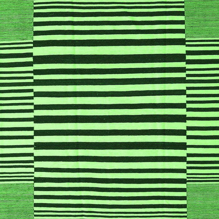 Serging Thickness of Machine Washable Abstract Green Contemporary Area Rugs, wshcon2738grn