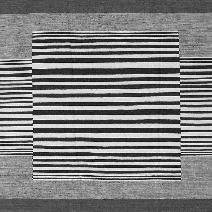 Serging Thickness of Abstract Gray Contemporary Rug, con2738gry