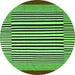 Machine Washable Abstract Green Contemporary Area Rugs, wshcon2738grn