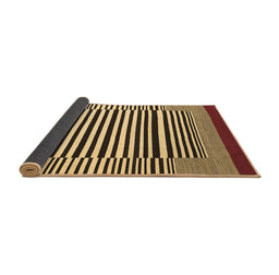 Sideview of Abstract Brown Contemporary Rug, con2738brn