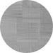 Square Abstract Gray Contemporary Rug, con2739gry