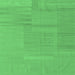 Square Abstract Emerald Green Contemporary Rug, con2739emgrn