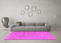 Machine Washable Abstract Pink Contemporary Rug, wshcon2739pnk