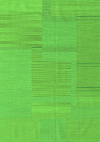 Abstract Green Contemporary Rug, con2739grn