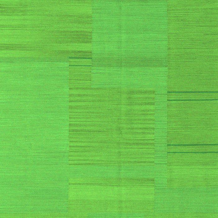 Serging Thickness of Machine Washable Abstract Green Contemporary Area Rugs, wshcon2739grn