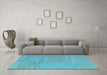 Machine Washable Abstract Light Blue Contemporary Rug in a Living Room, wshcon2739lblu